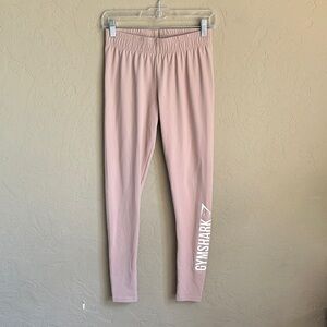 Gymshark pink elastic workout leggings
